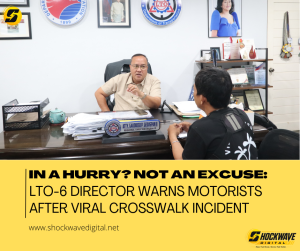 LTO-6 Director Warns Motorists After Viral Crosswalk Incident