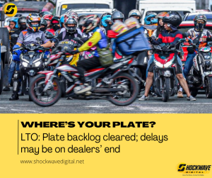 LTO: Plate backlog cleared; delays may be on dealers’ end
